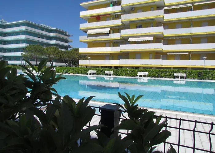 Bright Flat Surrounded By Pools